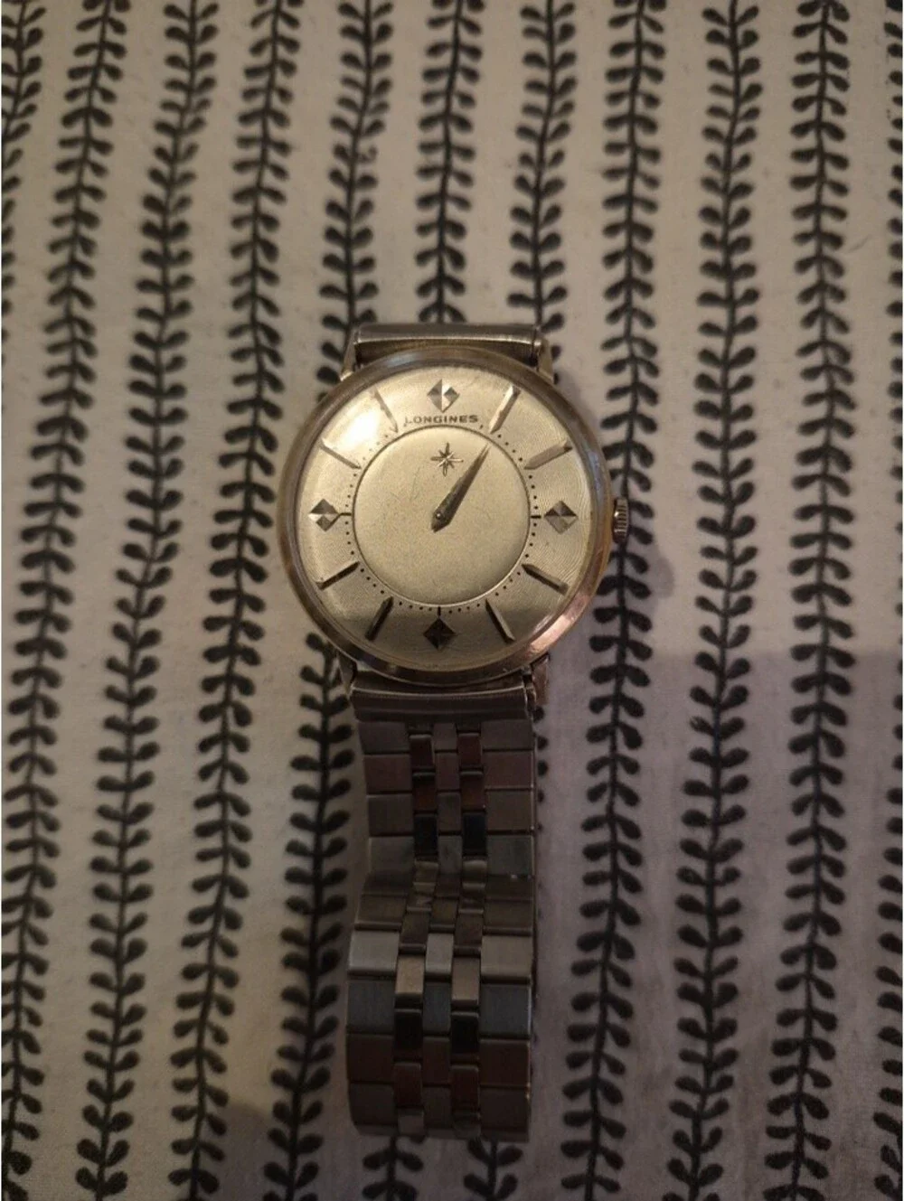 1960's Vintage Longines MYSTERY DIAL Mens Wristwatch Works Gold Filled